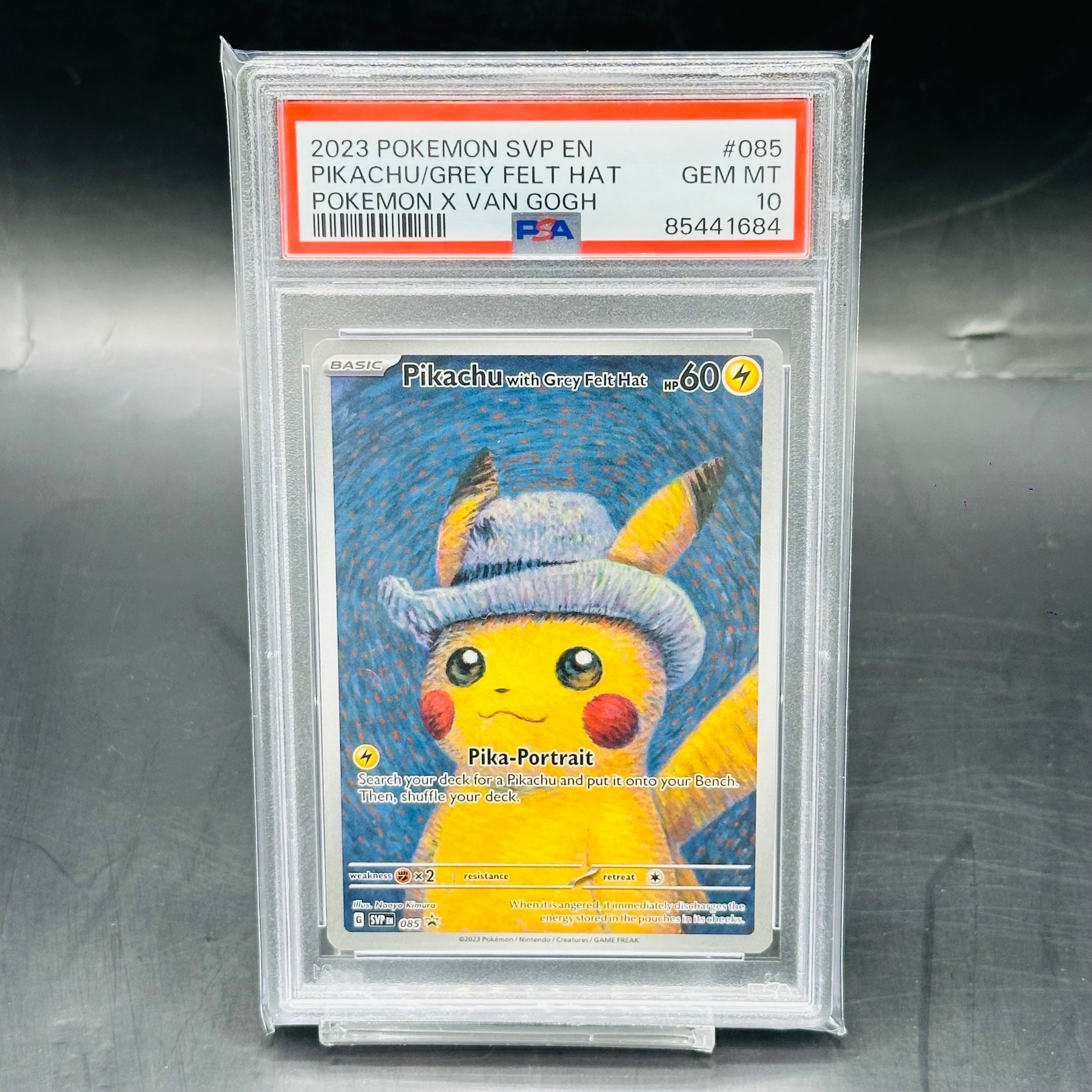 PSA9】ピカチュウ : プロモ [SVP EN 085](「ゴッホ展」 プロモーション