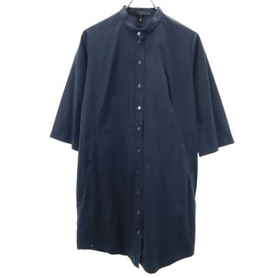 JIL SANDER 7分袖 バンドカラー シャツワンピース