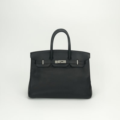 エルメス HERMES バーキン35 バーキン 35 バッグ トートバッグ トゴ ノワール Noir ブラック Black 黒 マットシルバー金具 ハンドバッグ