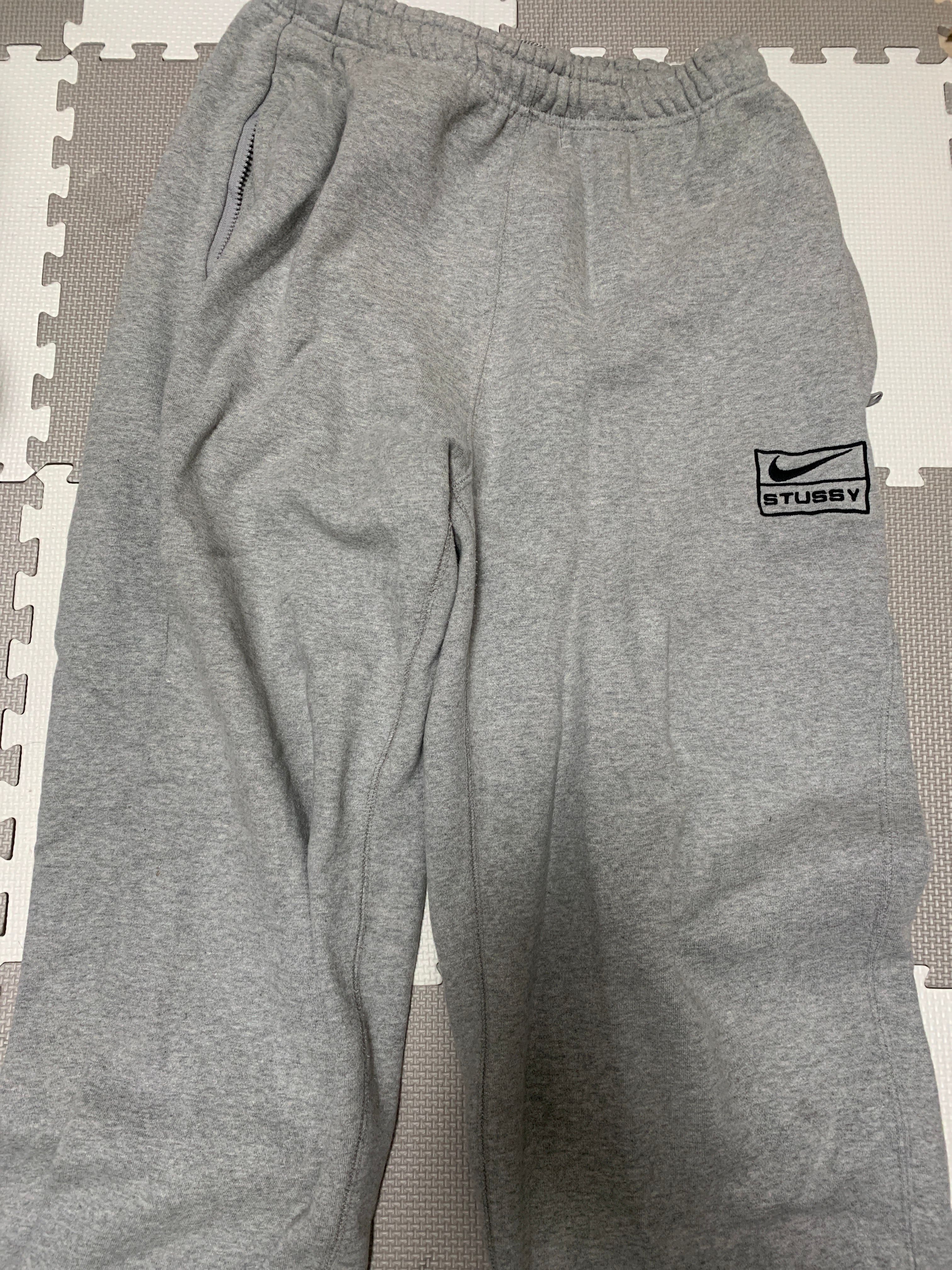 Stussy x Nike Fleece Pants (US Size) "Grey" DO9340-063