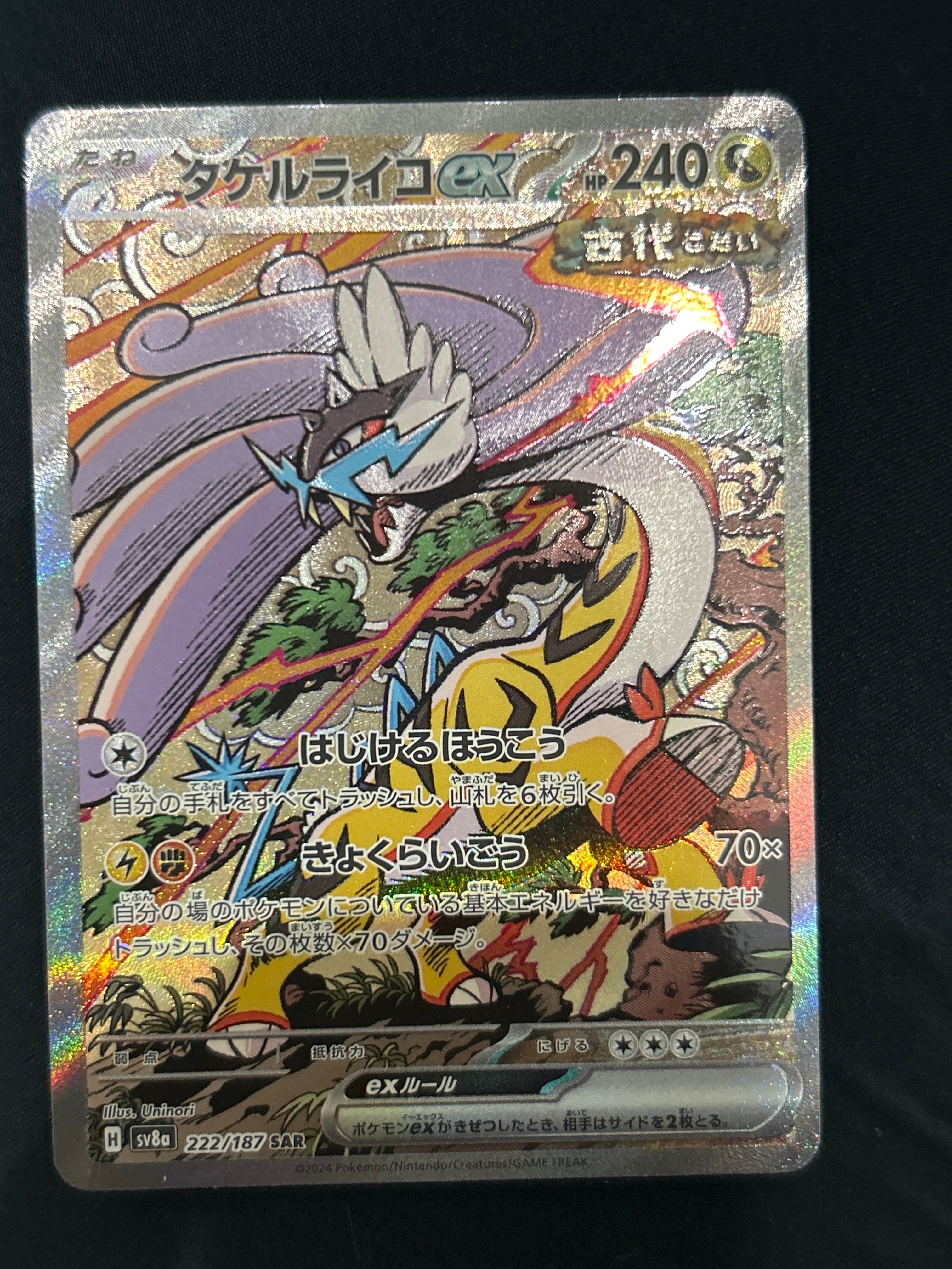 タケルライコex SAR [SV8a 222/187](ハイクラスパック「テラスタルフェスex」)