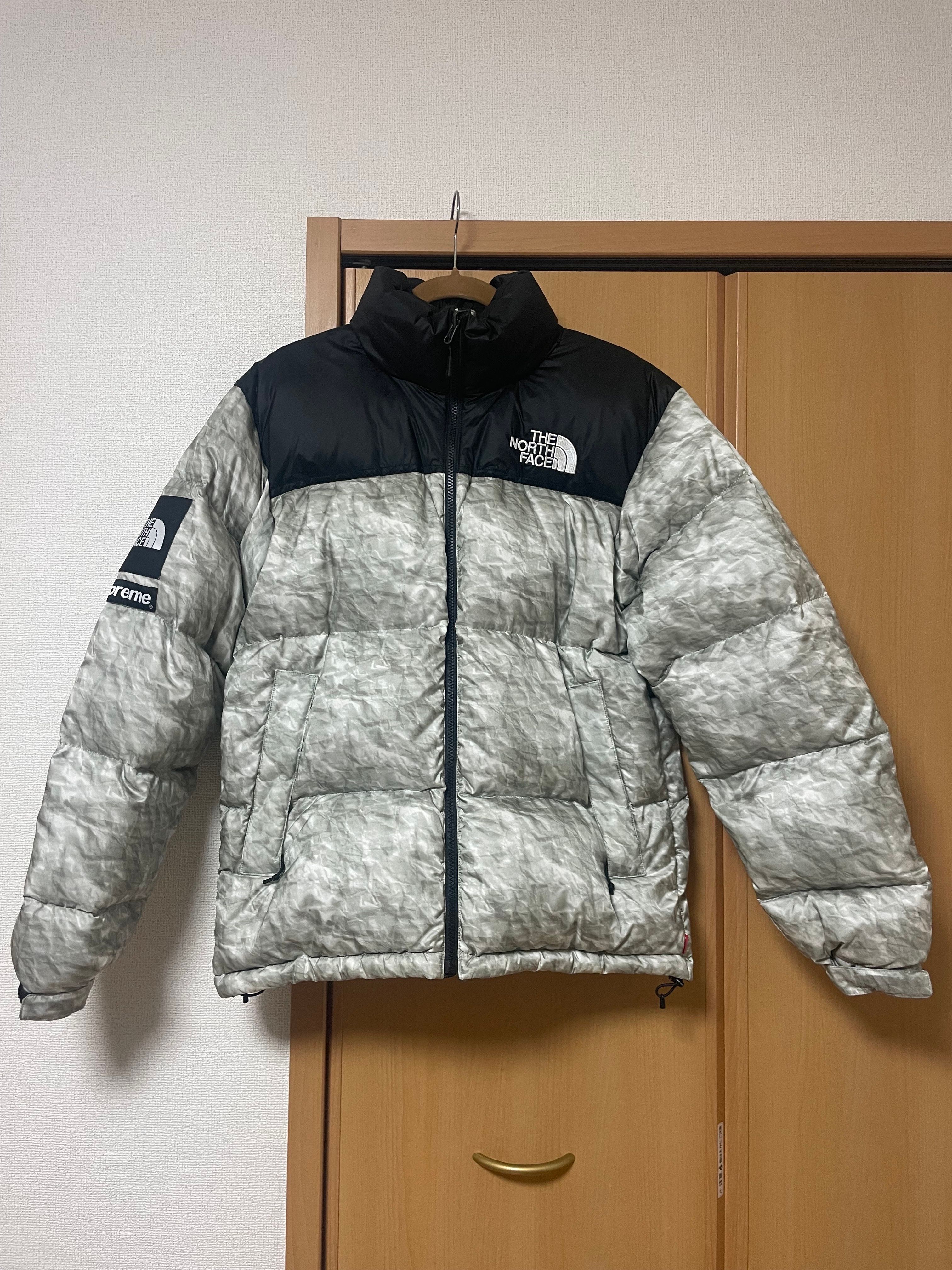 Supreme x The North Face Nuptse Jacket "White Paper Print"