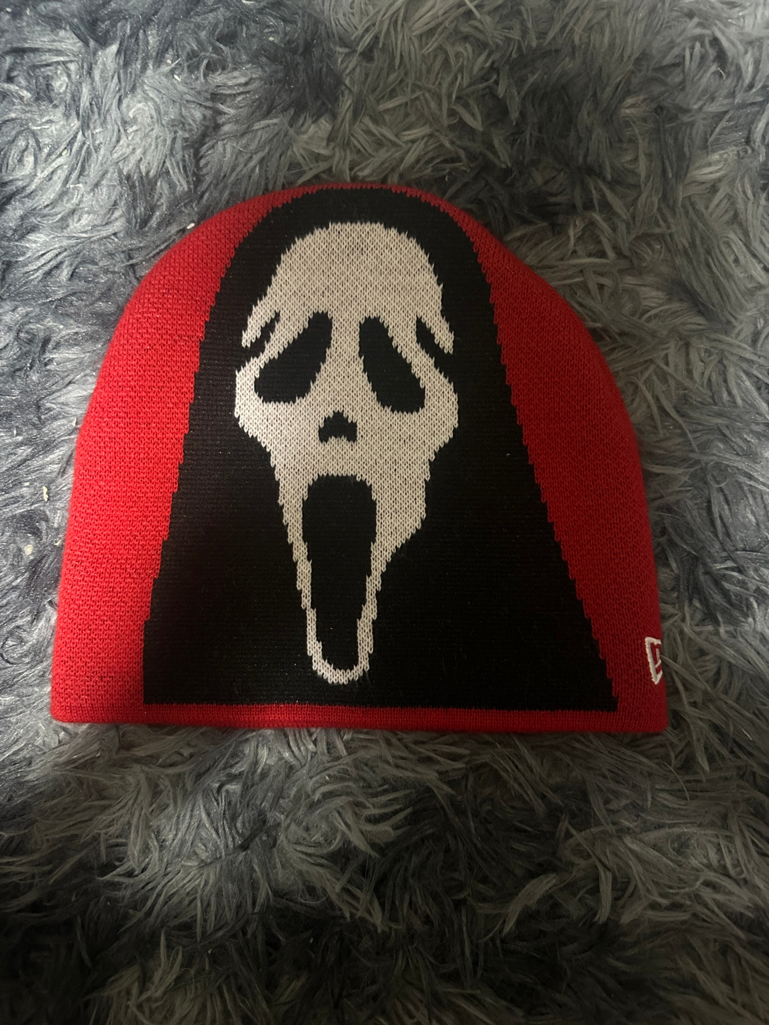 Supreme New Era Ghostface Beanie "Red"