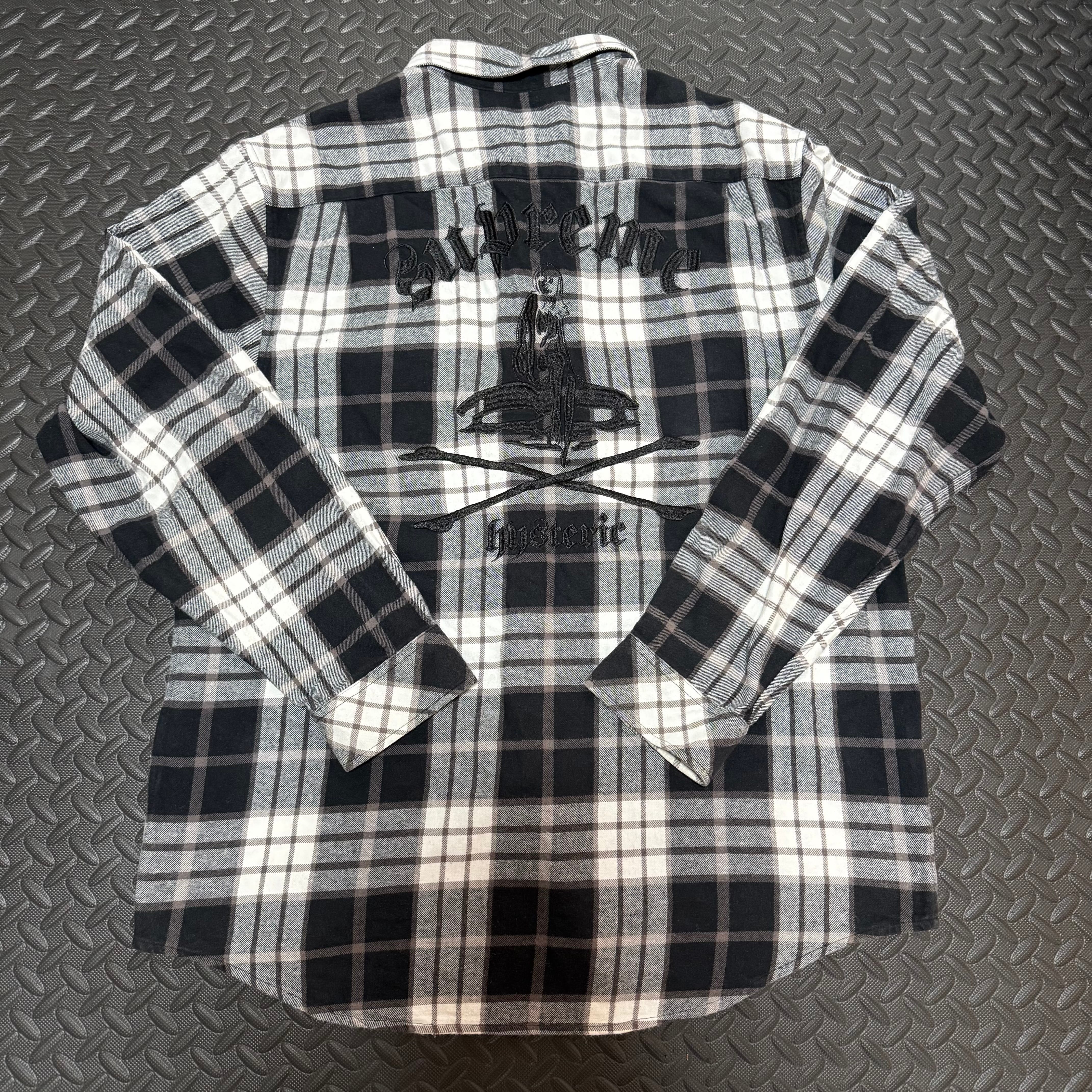Supreme x HYSTERIC GLAMOUR Plaid Flannel Shirt "Black"