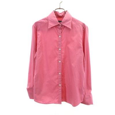 RALPH LAUREN ラルフローレン 日本製 長袖 シャツ 5F ピンク インパクト21 カフス