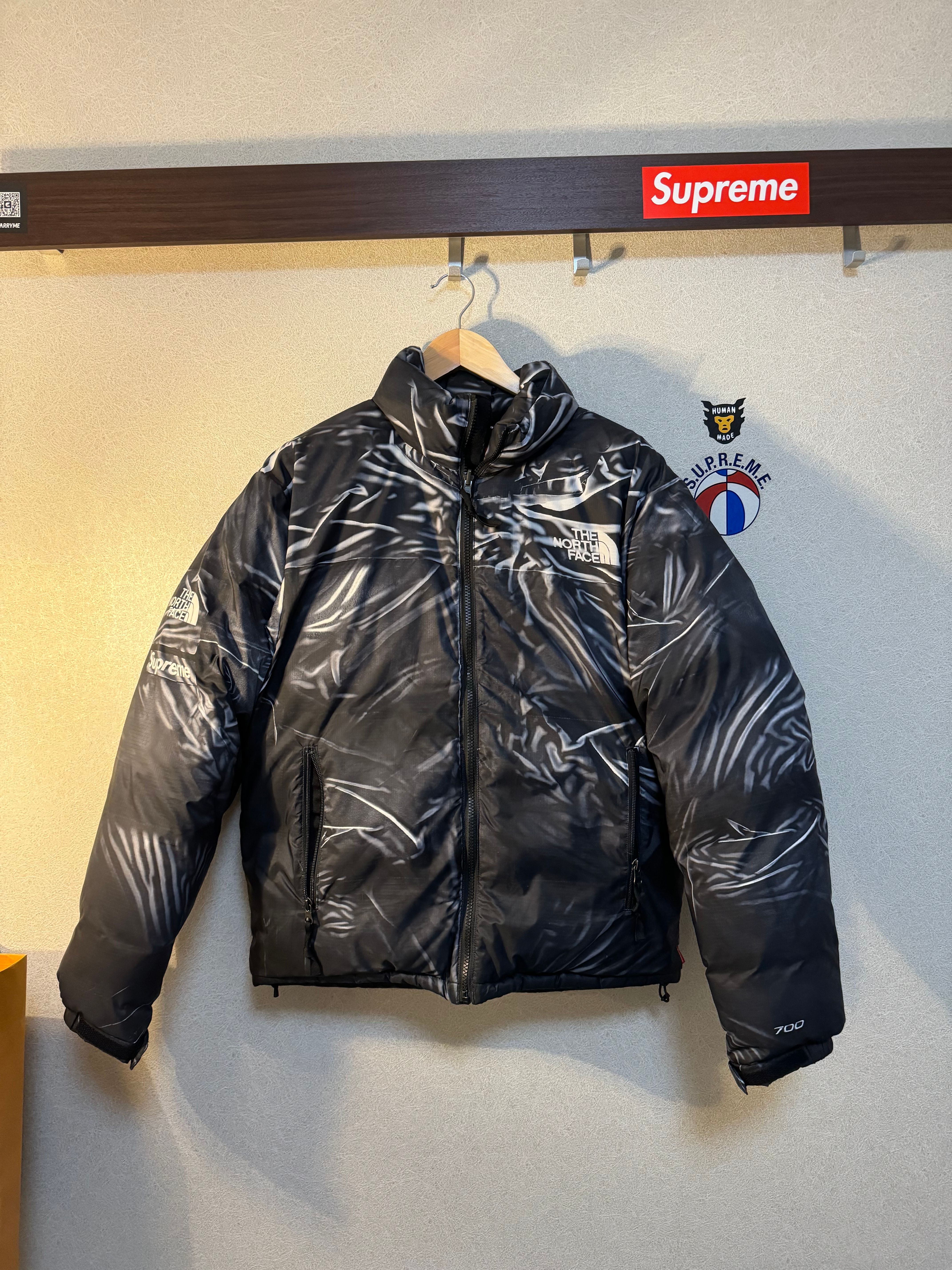 Supreme x The North Face Trompe Loeil Printed Nuptse Jacket "Black"