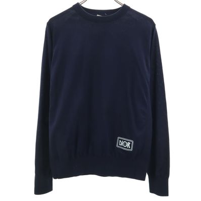 Dior ディオール ジャック・ケルアック コラボ イタリア製 バックプリント Visions of Cody 長袖 Tシャツ S ネイビー ロンT 293M651AT442