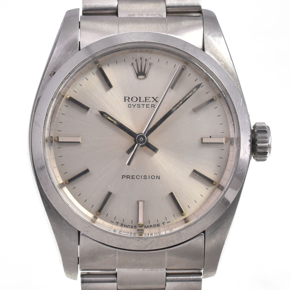 値下 ロレックス ROLEX 6426 ヴィンテージ オイスター プレシジョン Cal.1225 シルバー 手巻き メンズ 良品 腕時計 J#147751