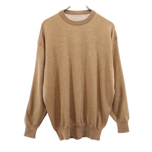 Christian Dior クリスチャンディオール 90s ウールブレンド オールド 長袖 セーター L ベージュ系 ニット