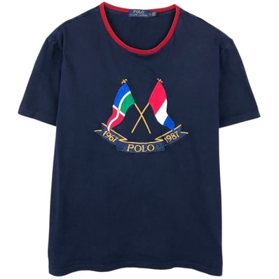 古着 ラルフローレン Ralph Lauren POLO RALPH LAUREN CLASSIC FIT 半袖 ロゴTシャツ メンズL相当/eaa658601