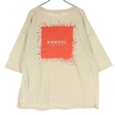 KANGOL カンゴール ロゴ刺繍 半袖 Tシャツ XL ベージュ