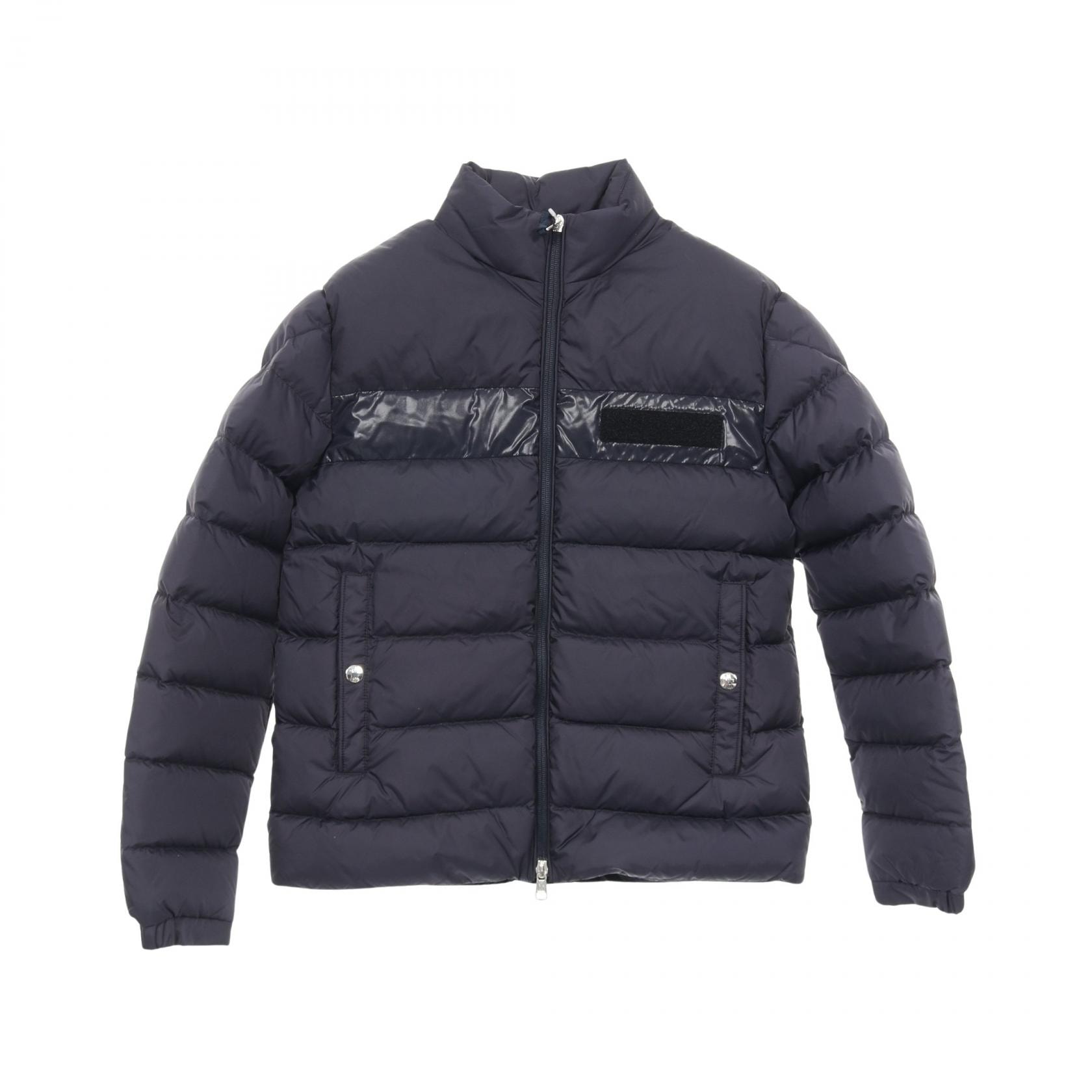 モンクレール MONCLER SERVIERES ダウンジャケット 衣料品 アウター ナイロン メンズ ネイビー系 【中古】