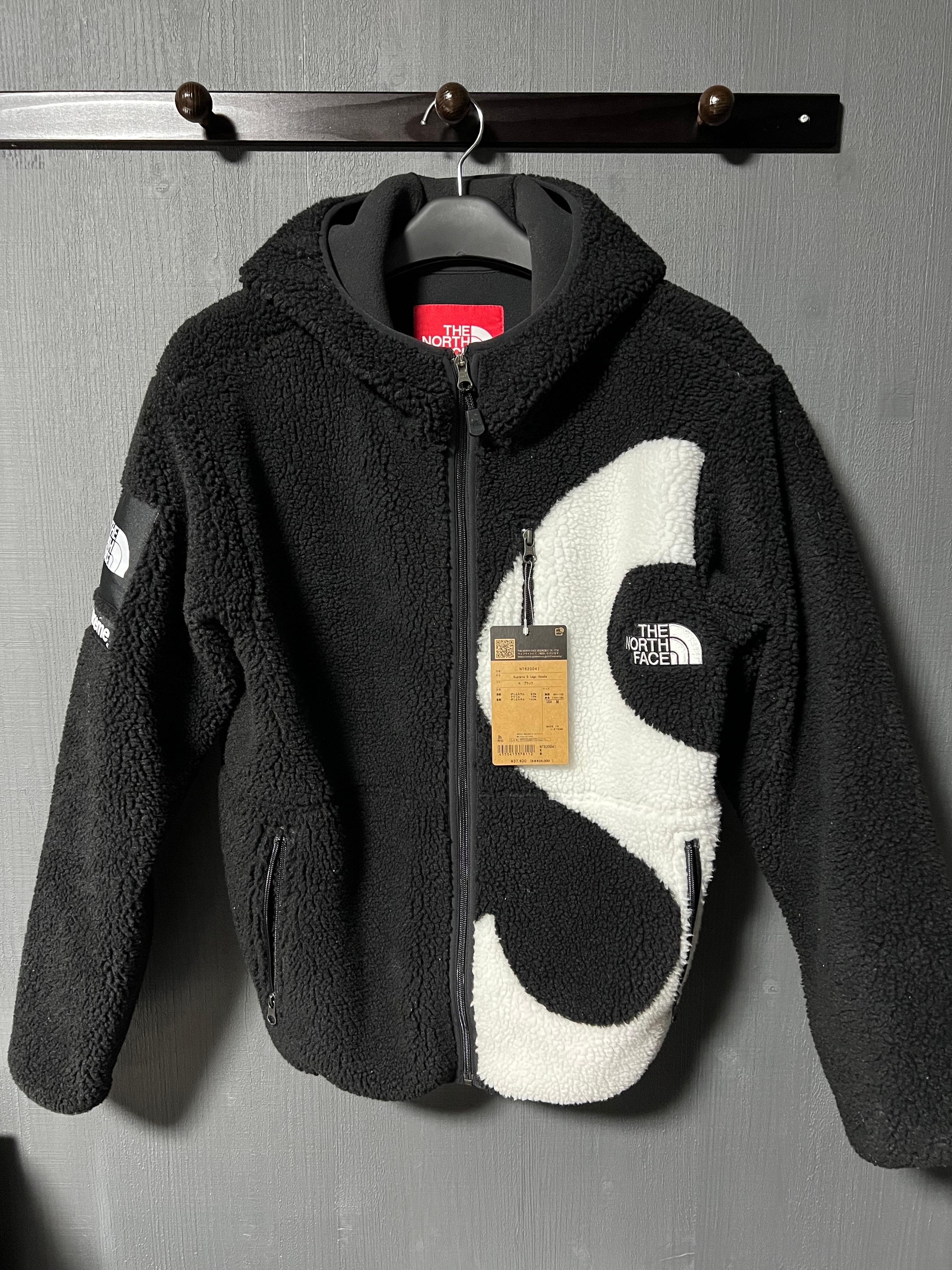 Supreme x The North Face S Logo Hooded Fleece Jacket "Black"