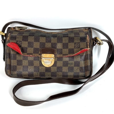 ルイヴィトン LOUIS VUITTON ラヴェッロGM ラヴェッロ GM N60006 ダミエ ロングストラップ 斜め掛け ポシェット ショルダーバッグ ダミエキャンバス エベヌ ブラウン