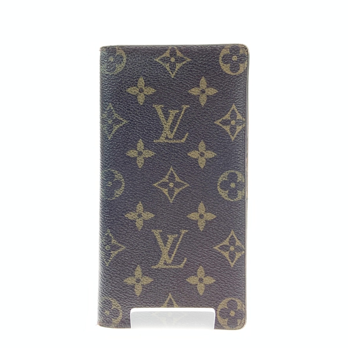 〇〇LOUIS VUITTON ルイヴィトン モノグラム ポルト カルト クレディ 二つ折り長札入れ M60825 ブラウン 現状渡し