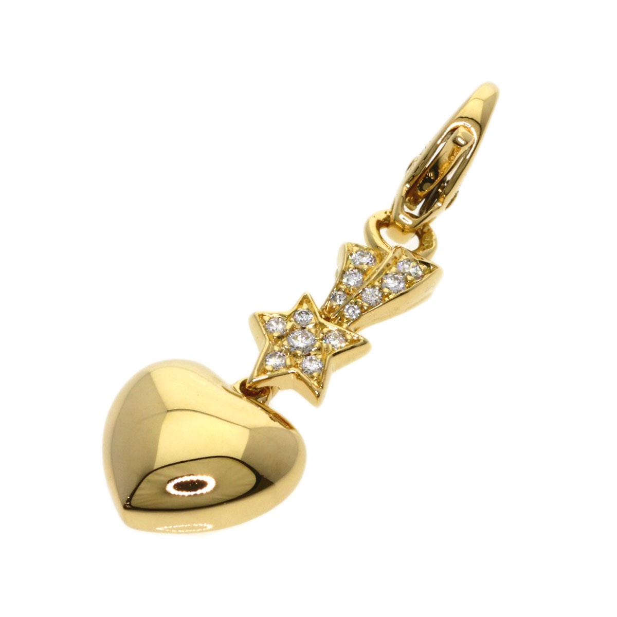 CHANEL シャネル コメット チャーム ダイヤモンド ペンダントトップ K18YG レディース [中古]