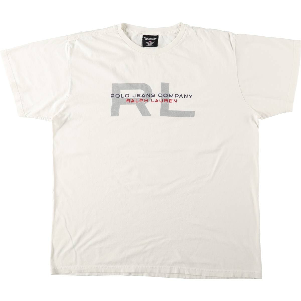 古着 ラルフローレン Ralph Lauren POLO JEANS COMPANY 半袖 プリントTシャツ メンズL相当/eaa666872