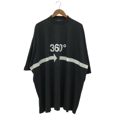 バレンシアガ 720501 ブラック 360 Tubular T-Shirt Oversized 2