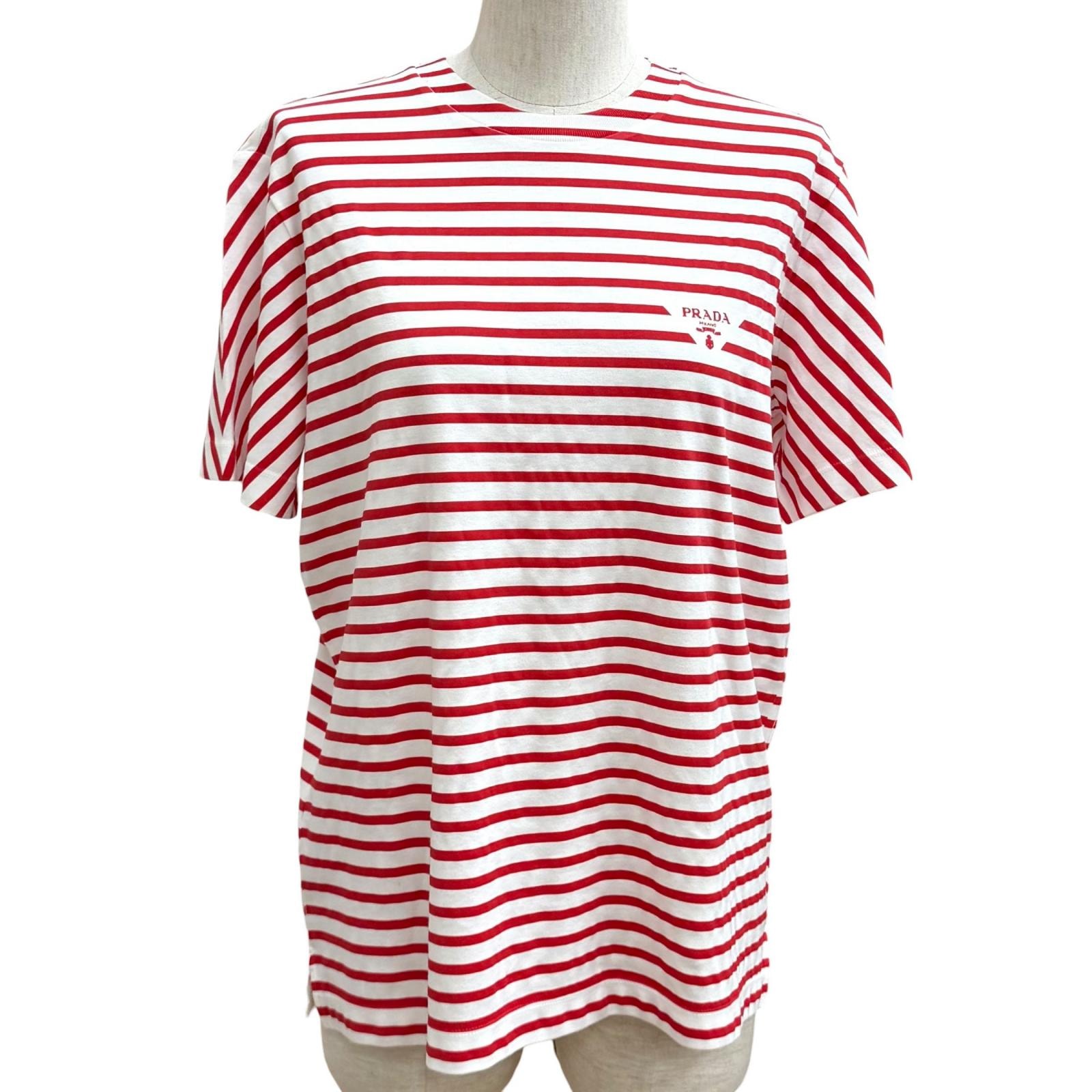 未使用品 プラダ 半袖Tシャツ ホワイト S 3590A S221 103D