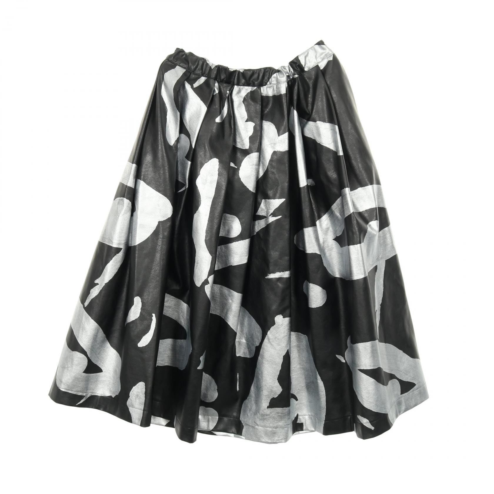 コムデギャルソン COMME des GARCONS スカート 衣料品 ボトムス ポリウレタン レディース ブラック系 / シルバー系 【中古】