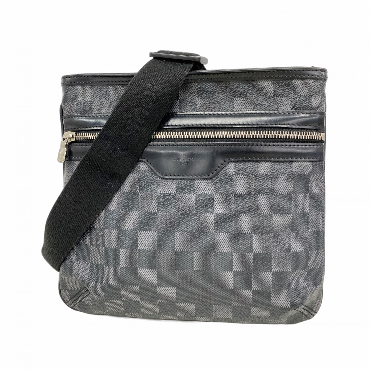 ★最終価格【6fa0582-k】ルイヴィトン ショルダーバッグ ダミエ・グラフィット トマス N58028 ブラック【中古】メンズ