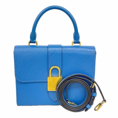 【6hc2065】ルイヴィトン ハンドバッグ エピ ロッキーBB M53159 ブルージーン 2wayバッグ【中古】レディース