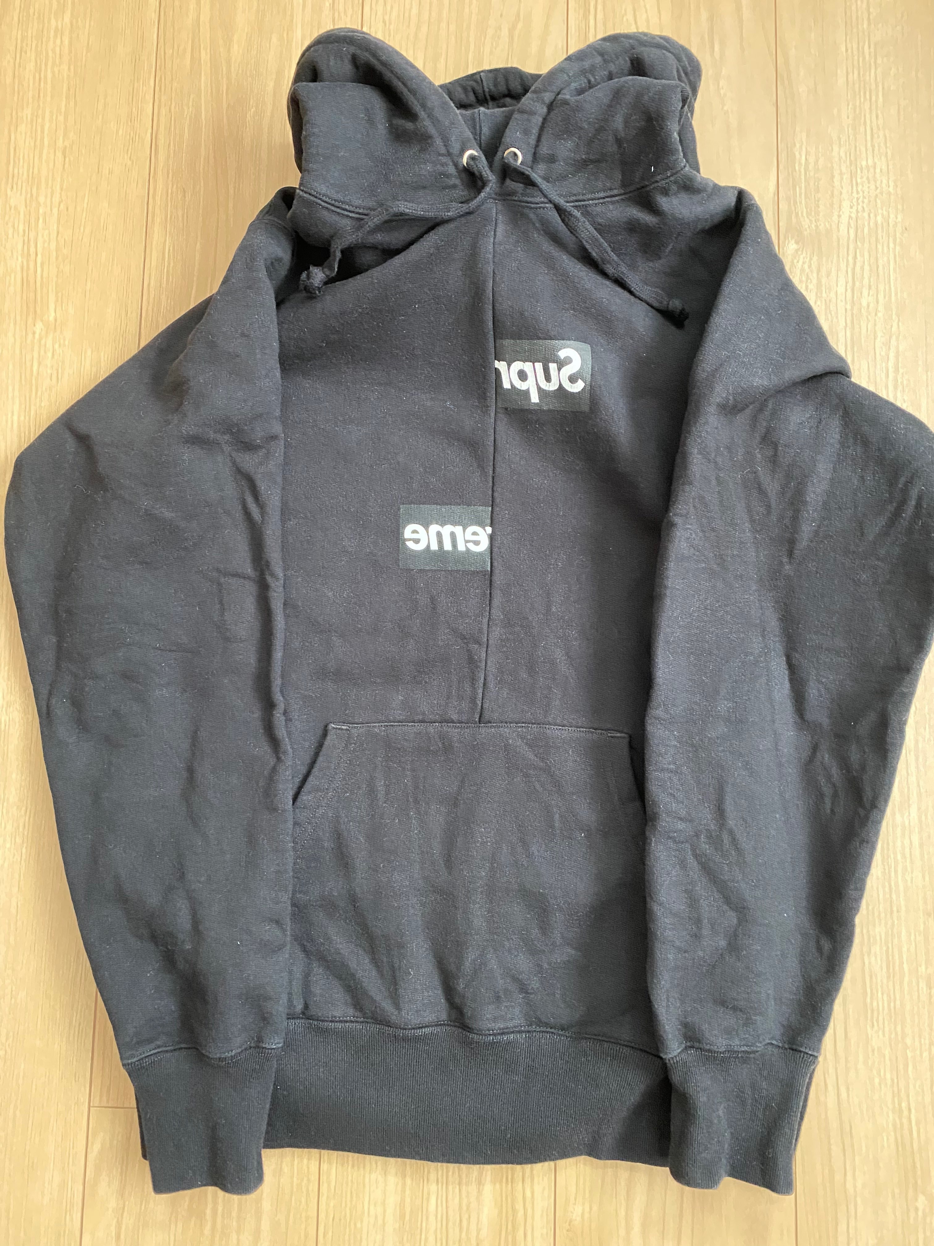 Supreme / Comme des Garçons SHIRT® Split Box Logo Hooded Sweatshirt "Black"