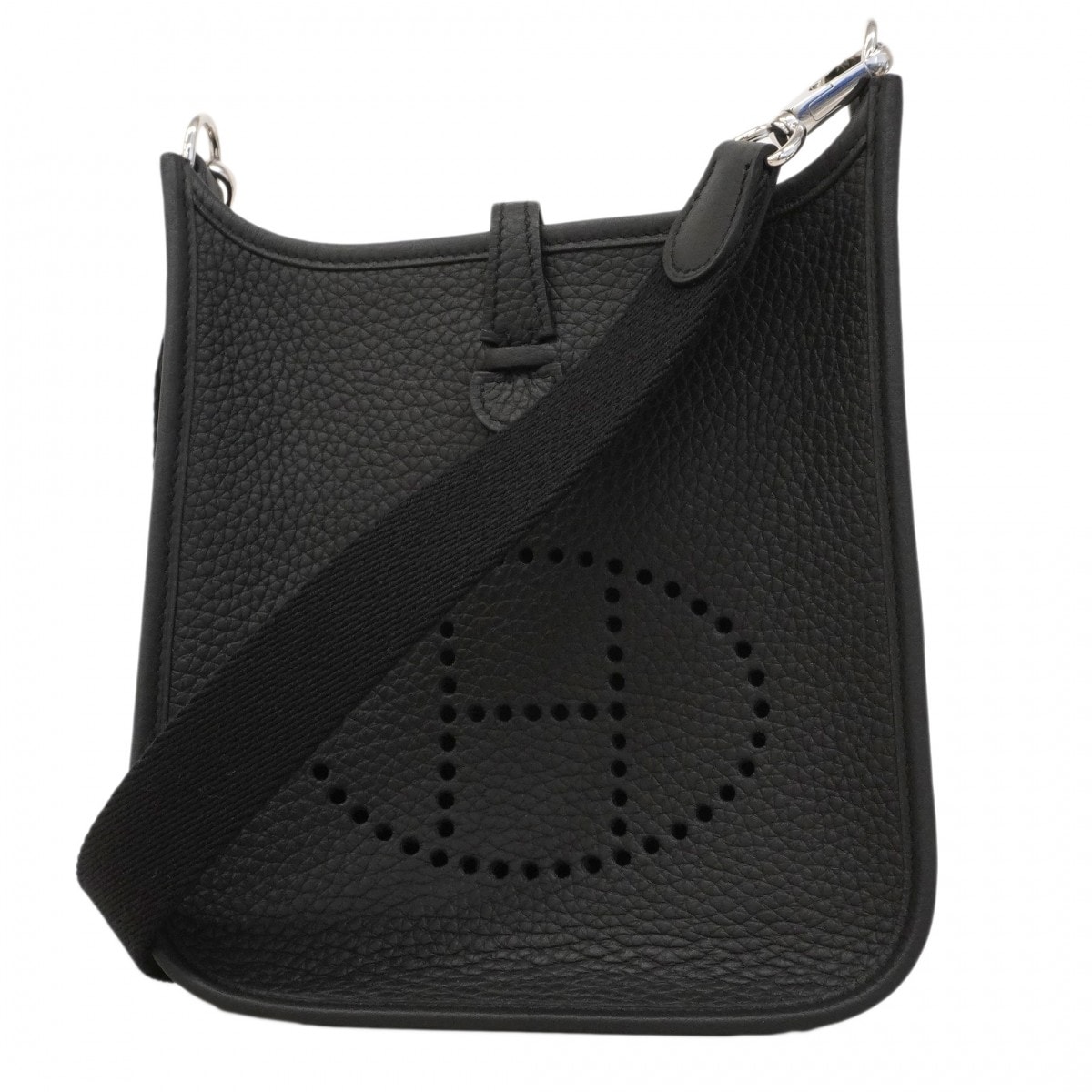 【6eb0858】エルメス ショルダーバッグ エヴリンTPM トリヨンクレマンス ブラック シルバー金具 K刻印【中古】レディース