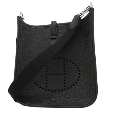 【6eb0858】エルメス ショルダーバッグ エヴリンTPM トリヨンクレマンス ブラック シルバー金具 K刻印【中古】レディース