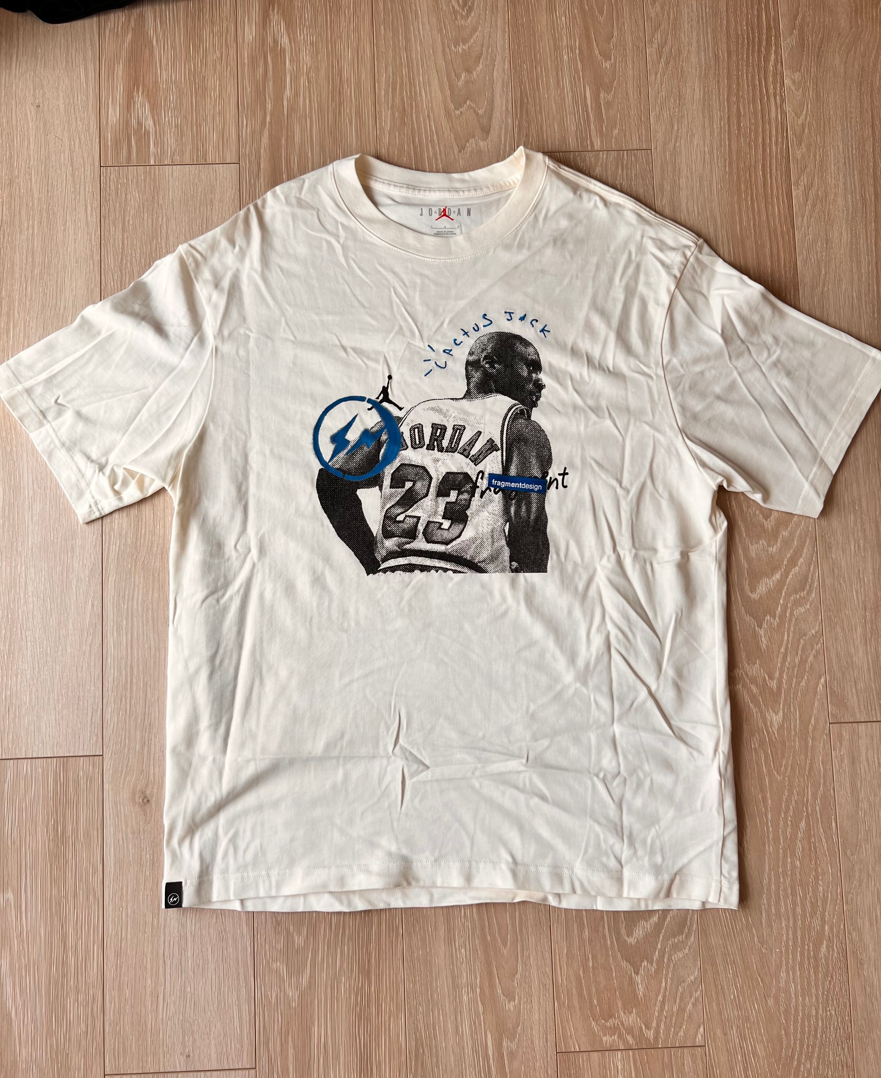Air Jordan Travis Scott Fragment Tee "White"