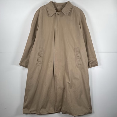 古着 バーバリー BURBERRY 長袖 ステンカラーコート イギリス製 裏地 ライナー付き ノバチェック ロング ジャケット ベージュ メンズ