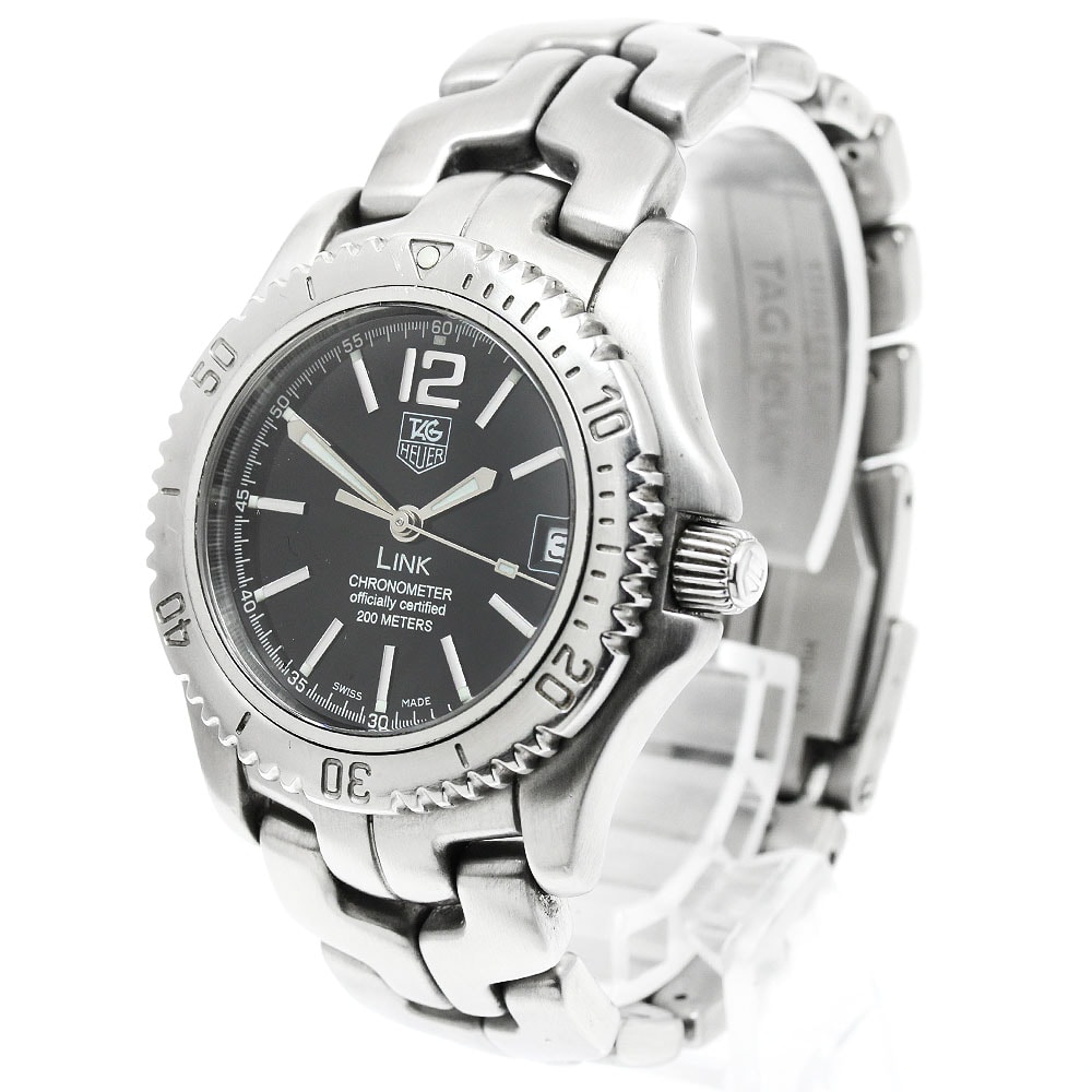 訳あり タグホイヤー TAG HEUER WT5210 リンク デイト 自動巻き メンズ _791520【ev20】 D (傷や汚れあり)】タグホイヤー リンク クロノメーター デイト WT5210