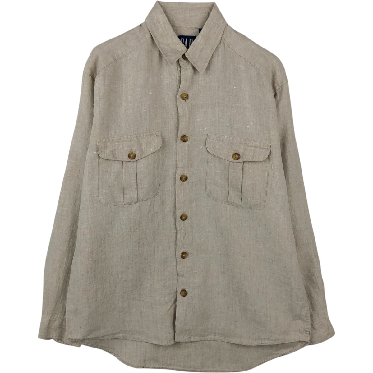 古着 90年代 ギャップ GAP オールドギャップ 長袖 リネンシャツ メンズM相当 ヴィンテージ/eaa569005