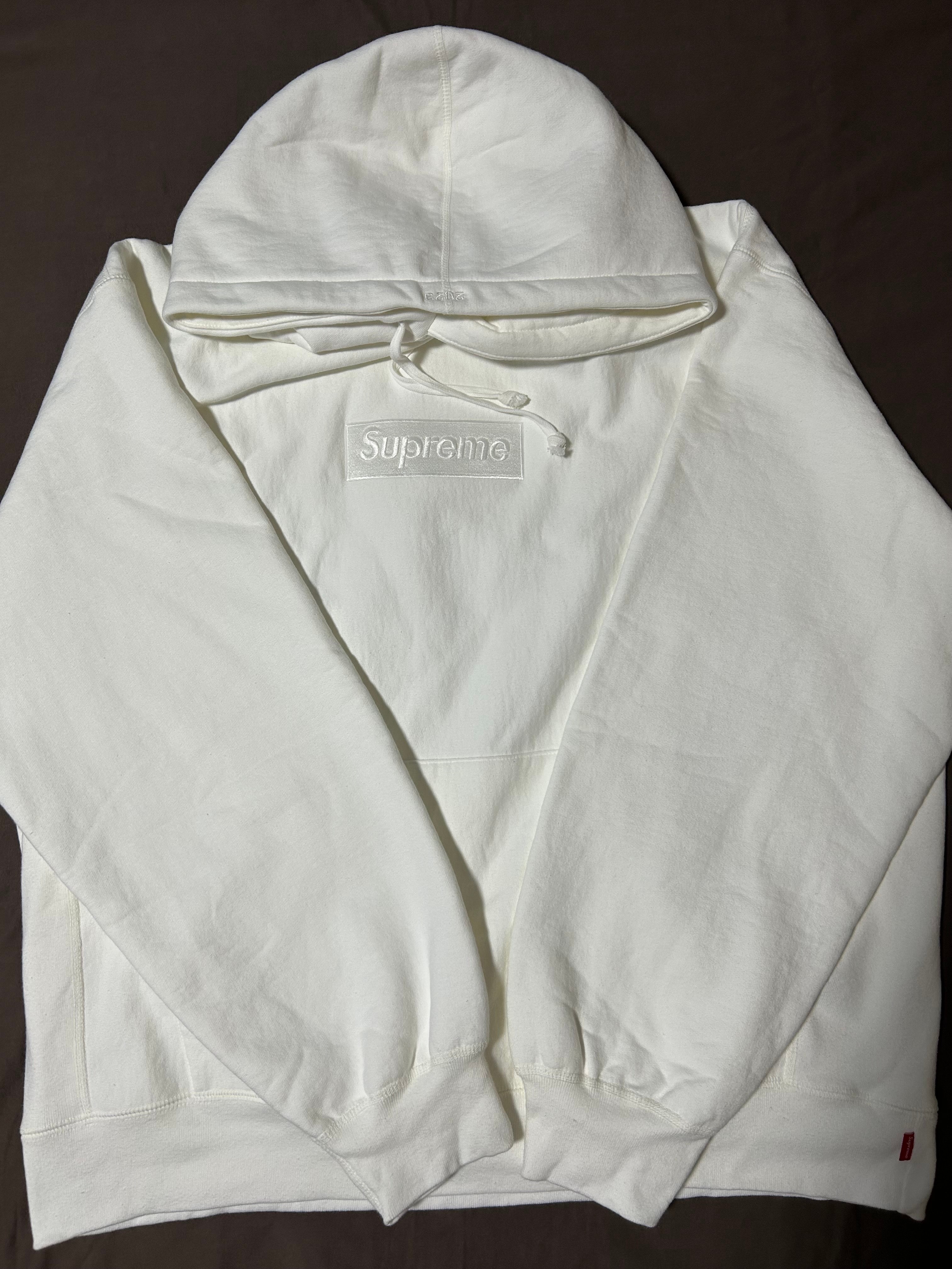 Supreme Box Logo Hooded Sweatshirt "White" (23FW)