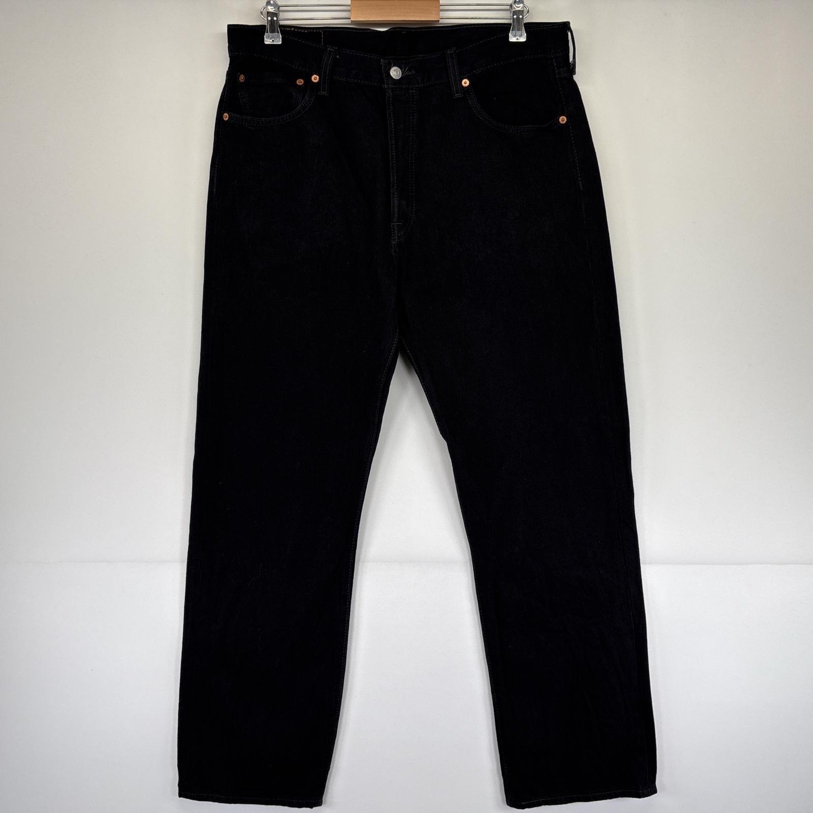 古着 リーバイス Levi's デニムパンツ 501 ストレート ボタンフライ 5ポケット ジーンズ ジーパン w36 L32  ブラック メンズ