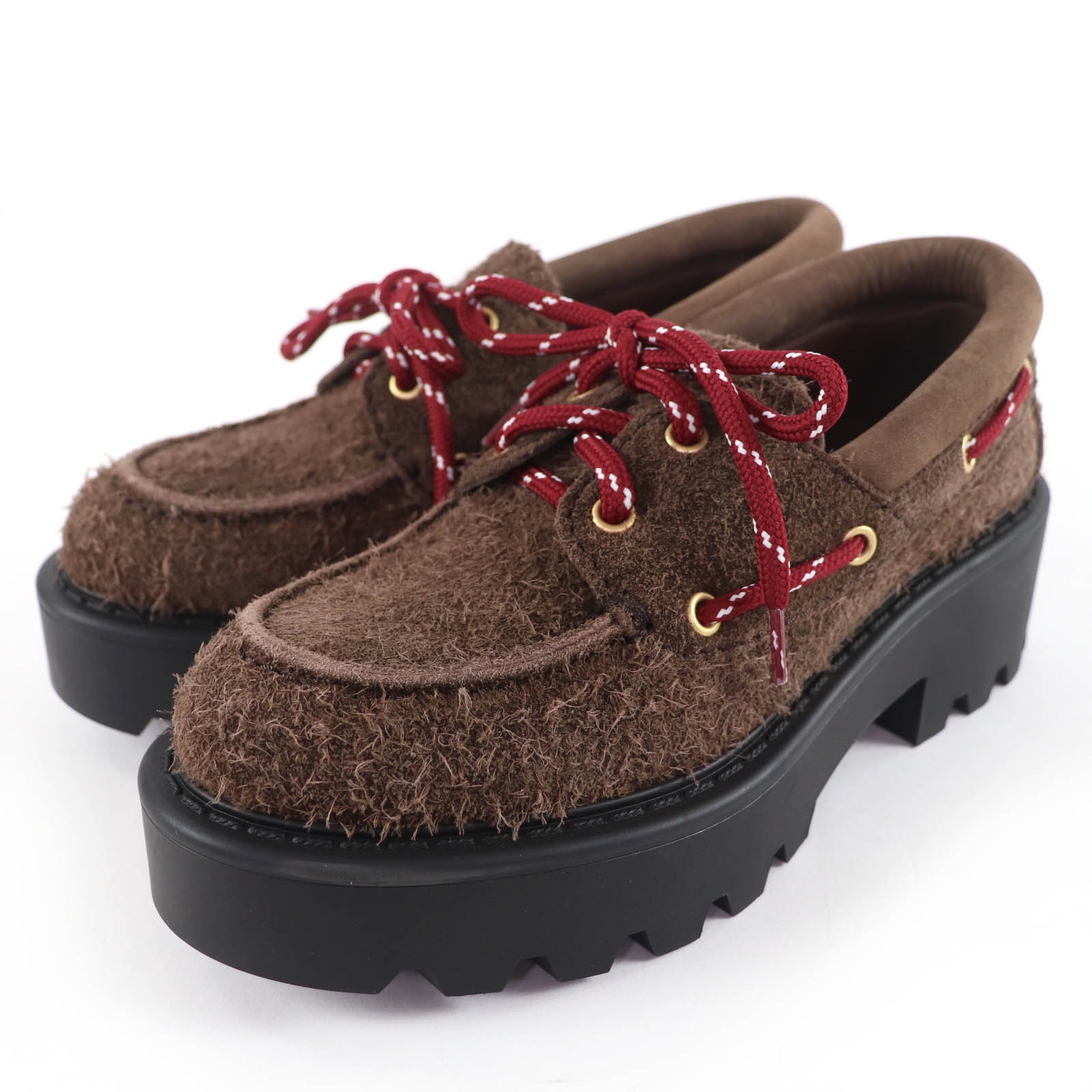 未使用品 ミュウミュウ ローファー ブラウン レディース 35.5 5D293E