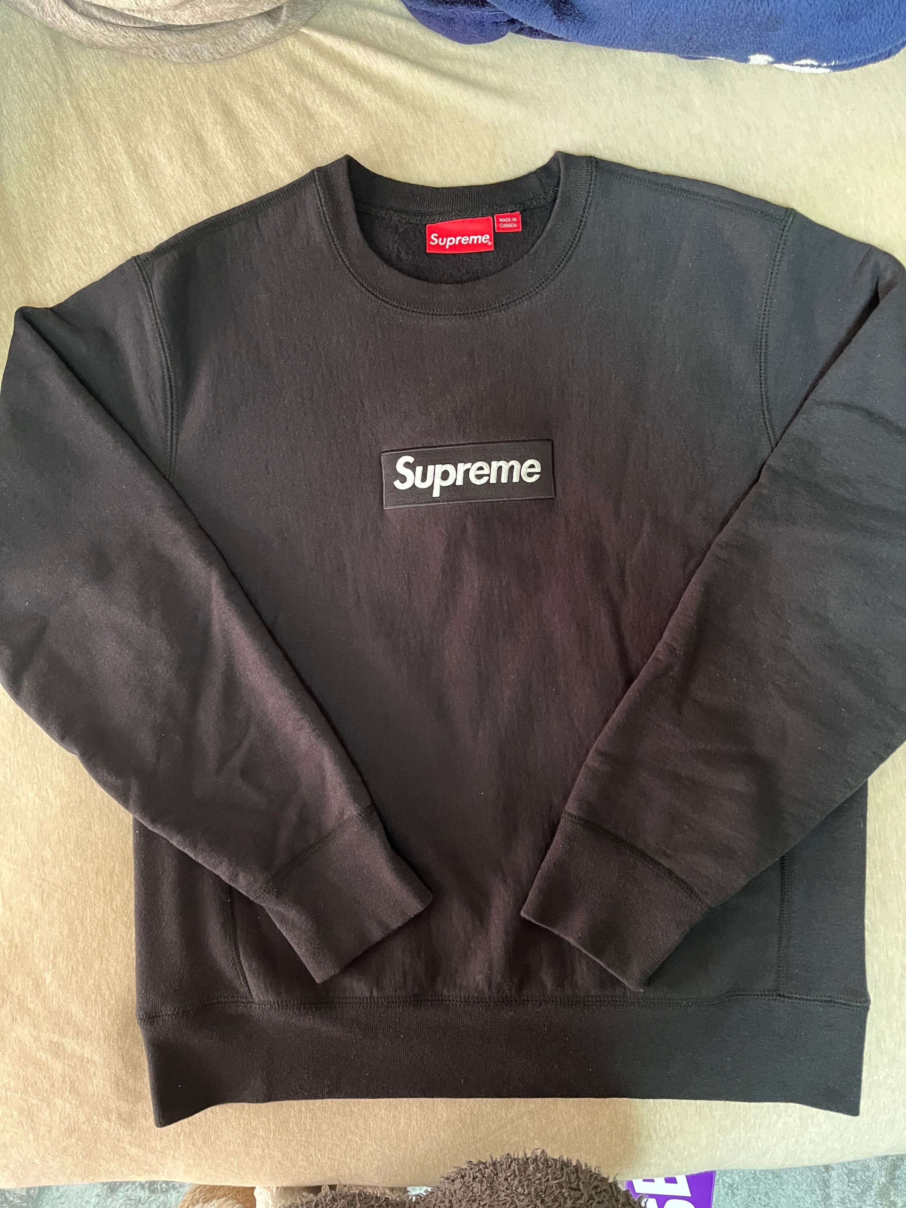 Supreme Box Logo Crewneck Sweatshirt "Black" (18FW)