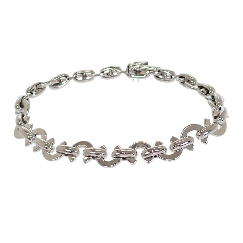 シャネル ココ Cロゴ ブレスレット K18ホワイトゴールド【中古】【Aランク】