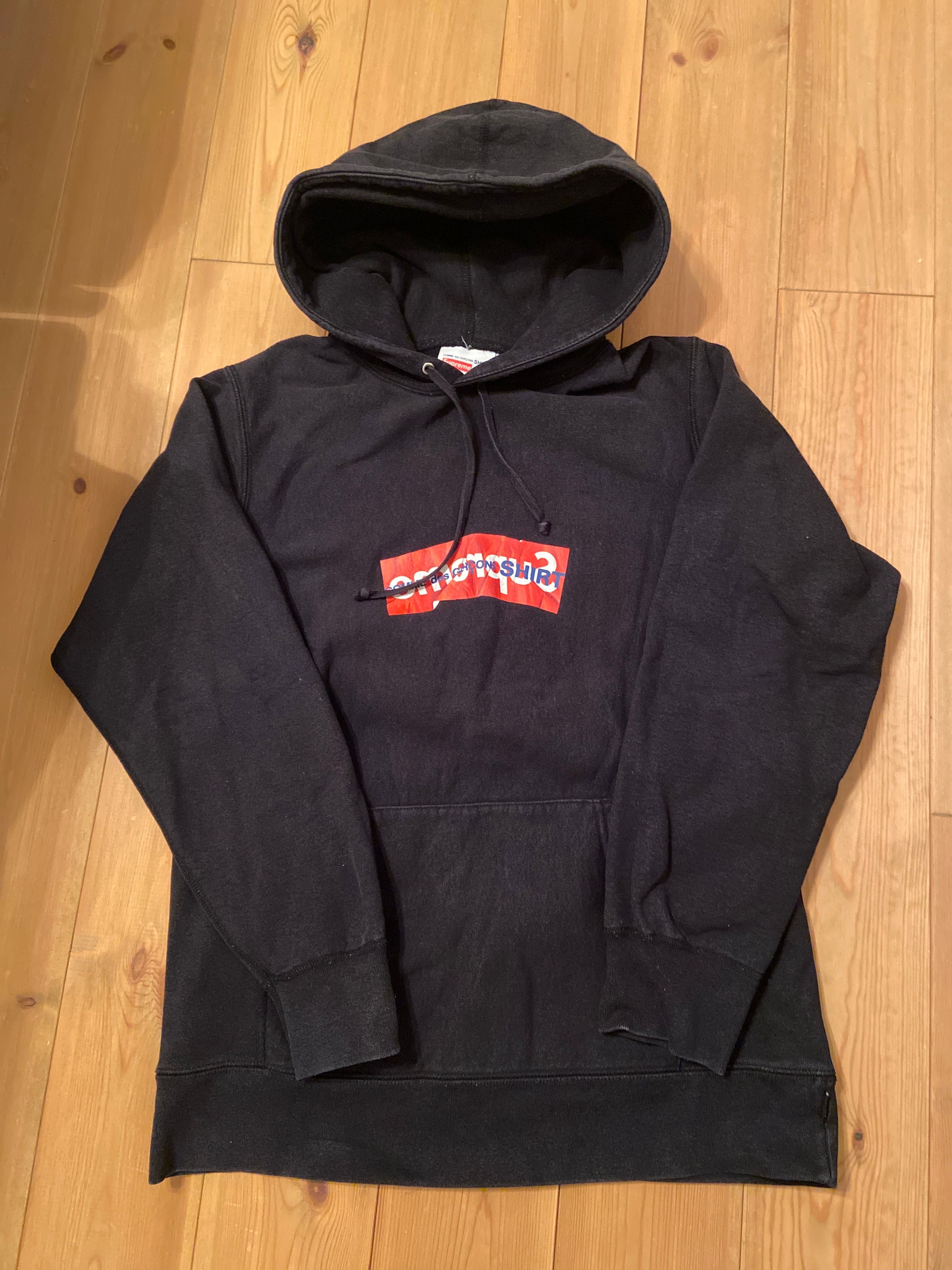 Supreme Comme Des Garcons SHIRT Box Logo Hooded Sweatshirt "Black"