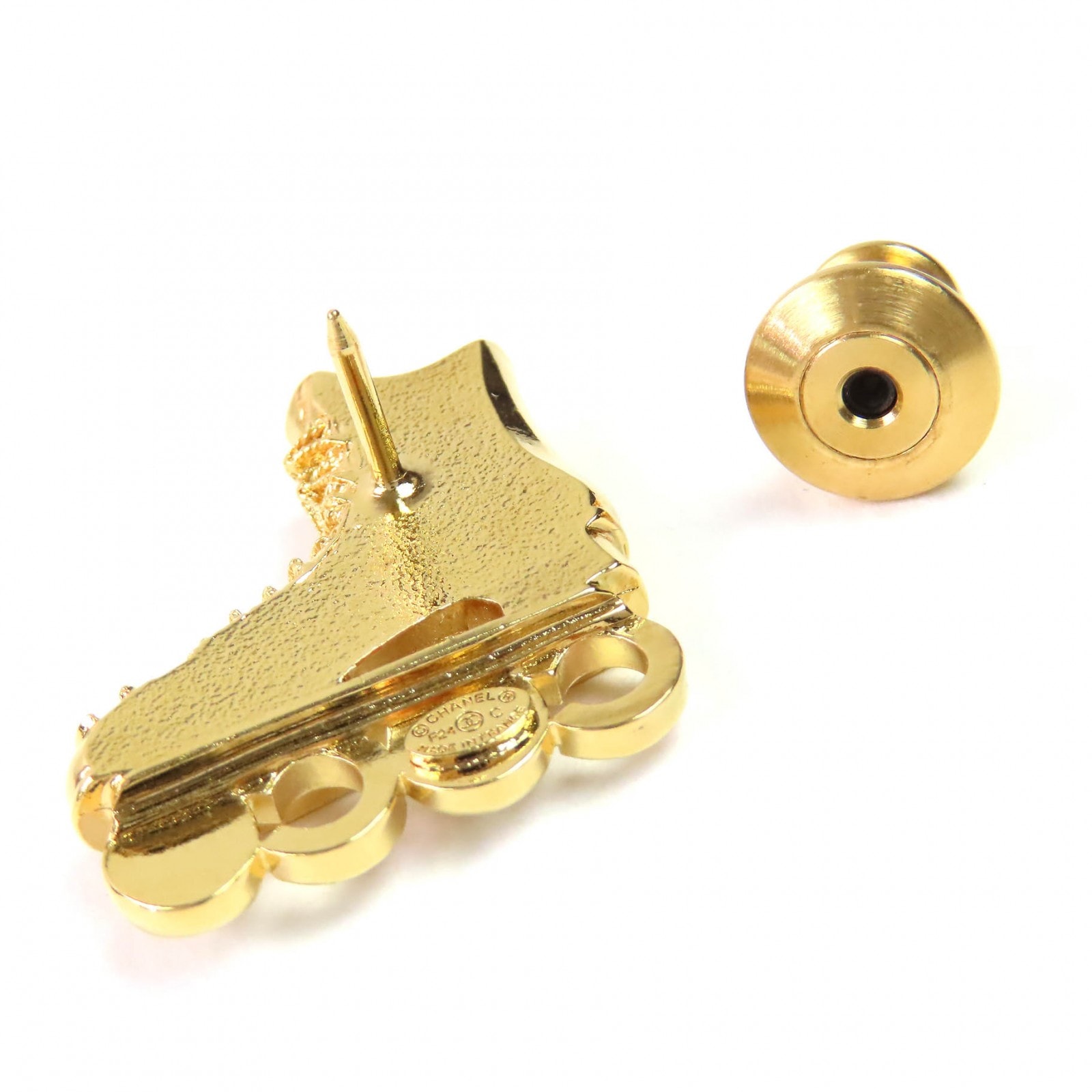 A (未使用に近い)】極美品 シャネル ブローチ ゴールド レディース F24