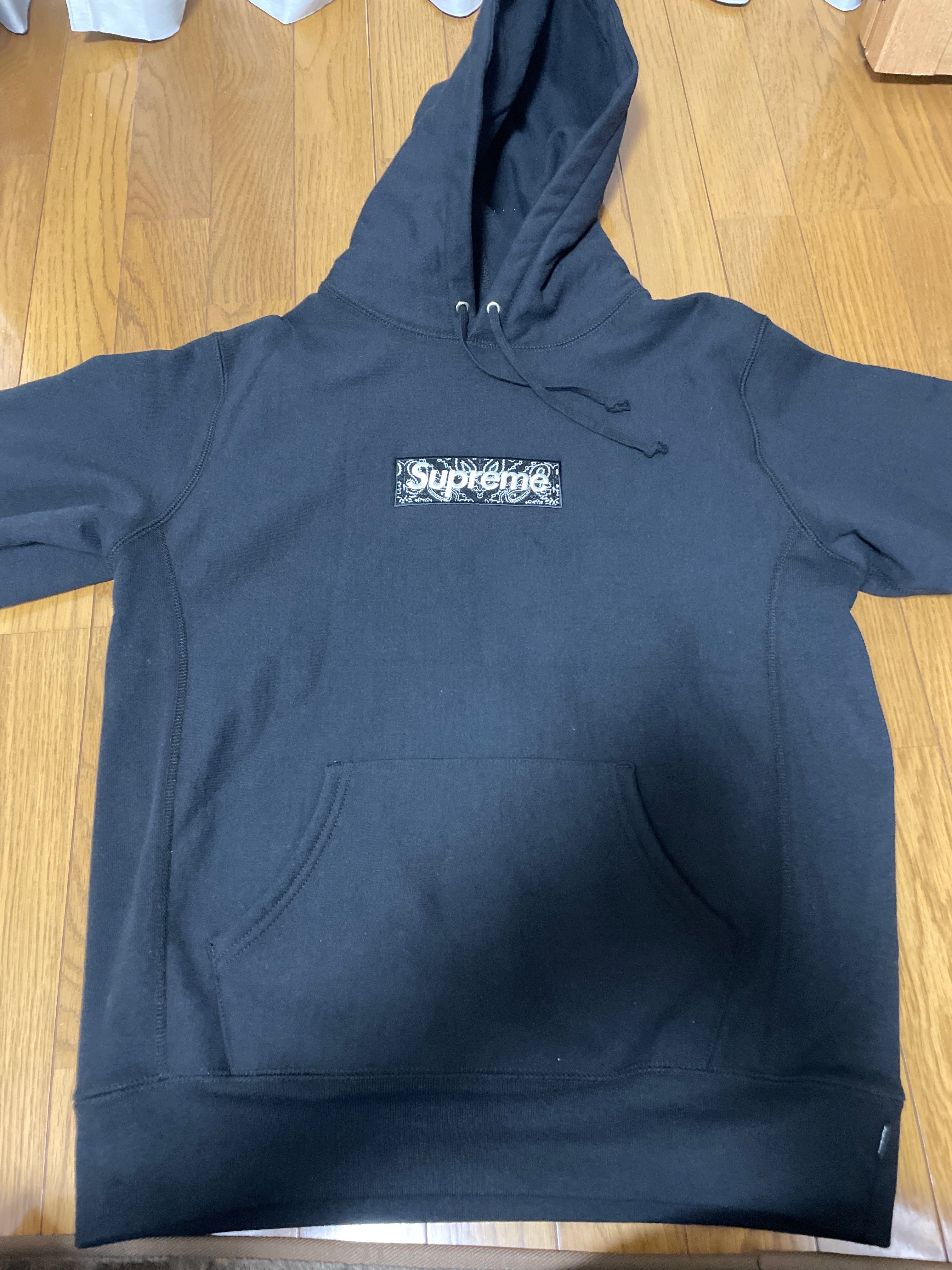 Supreme Bandana Box Logo Hooded Sweatshirt "Black"