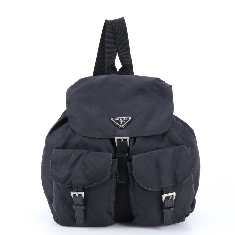 ■美品 プラダ テスート ナイロントライアングルロゴリュックサック