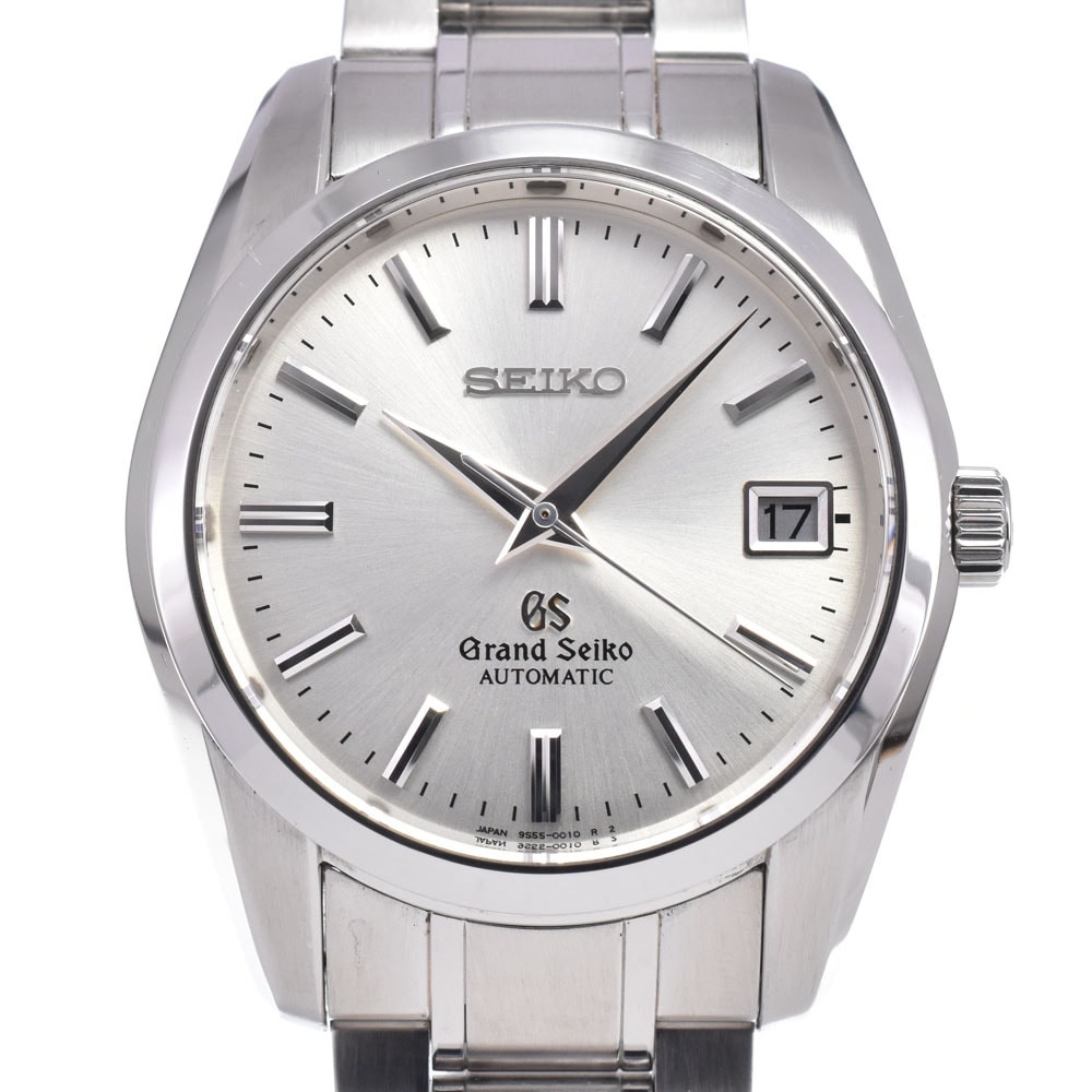 セイコー SEIKO 9S55-0010 グランドセイコー デイト シルバー 自動巻き メンズ 良品 内箱付き 腕時計 E#149784