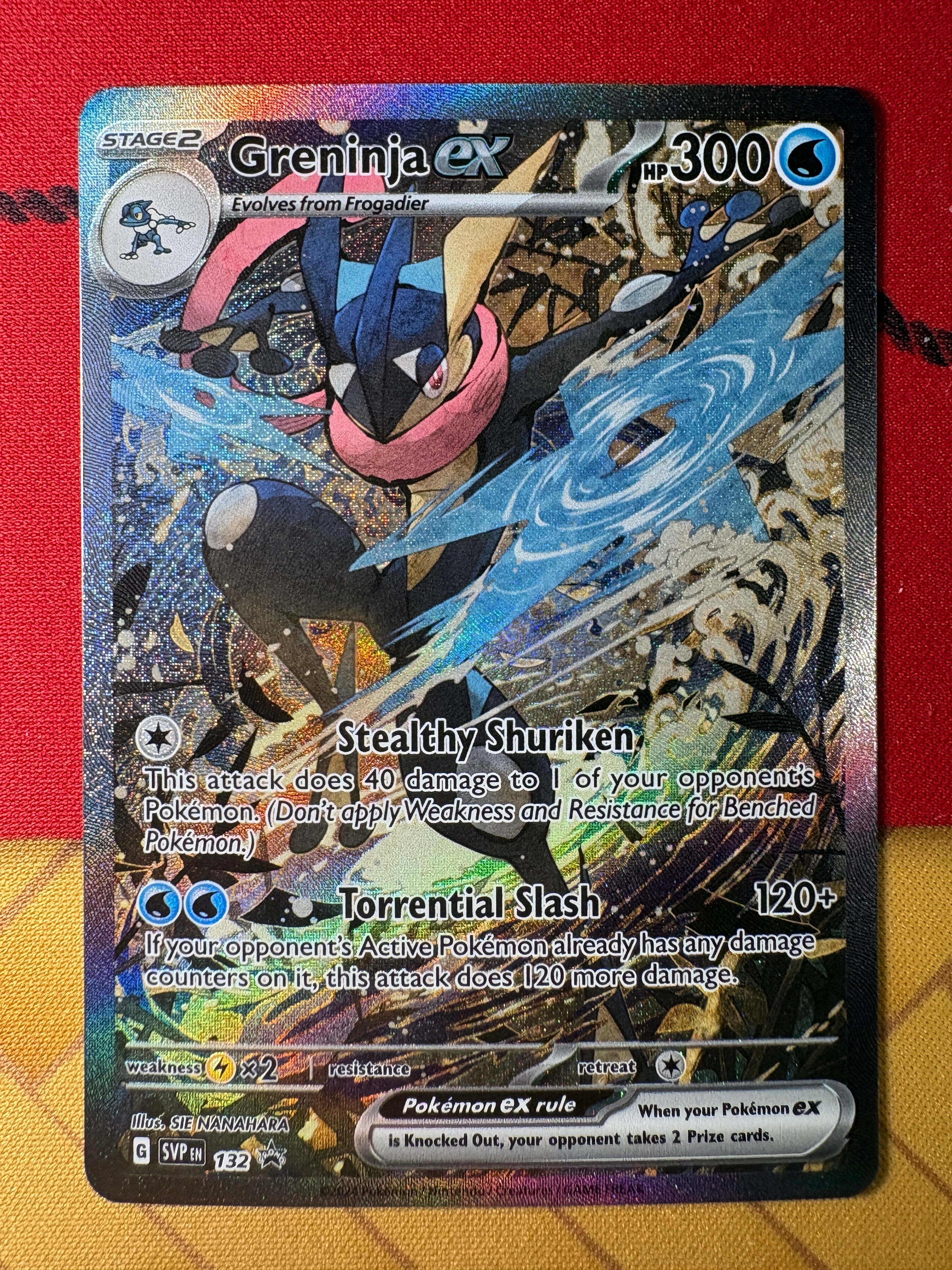 ゲッコウガex P [SVP EN 132]【英語版】(スカーレット&バイオレット「シュラウデッドフェイブル ゲッコウガex スペシャルイラストレーション コレクション」)