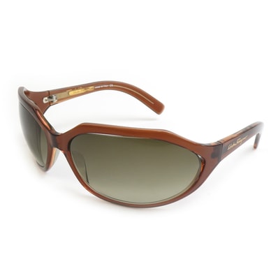 サルヴァトーレフェラガモ Salvatore Ferragamo サングラス プラスチック ブラウン ユニセックス【中古】 e61684a