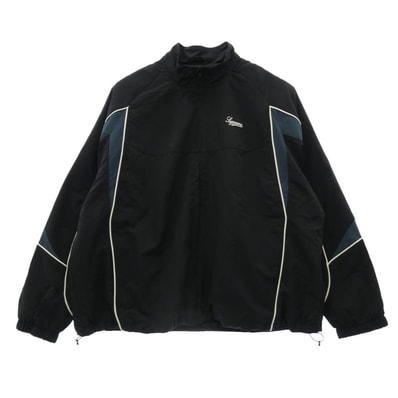 Supreme シュプリーム 25AW Contrast Piping Track Jacket コントラスト パイピング ロゴ トラック ジャケット ブラック系 L【中古】