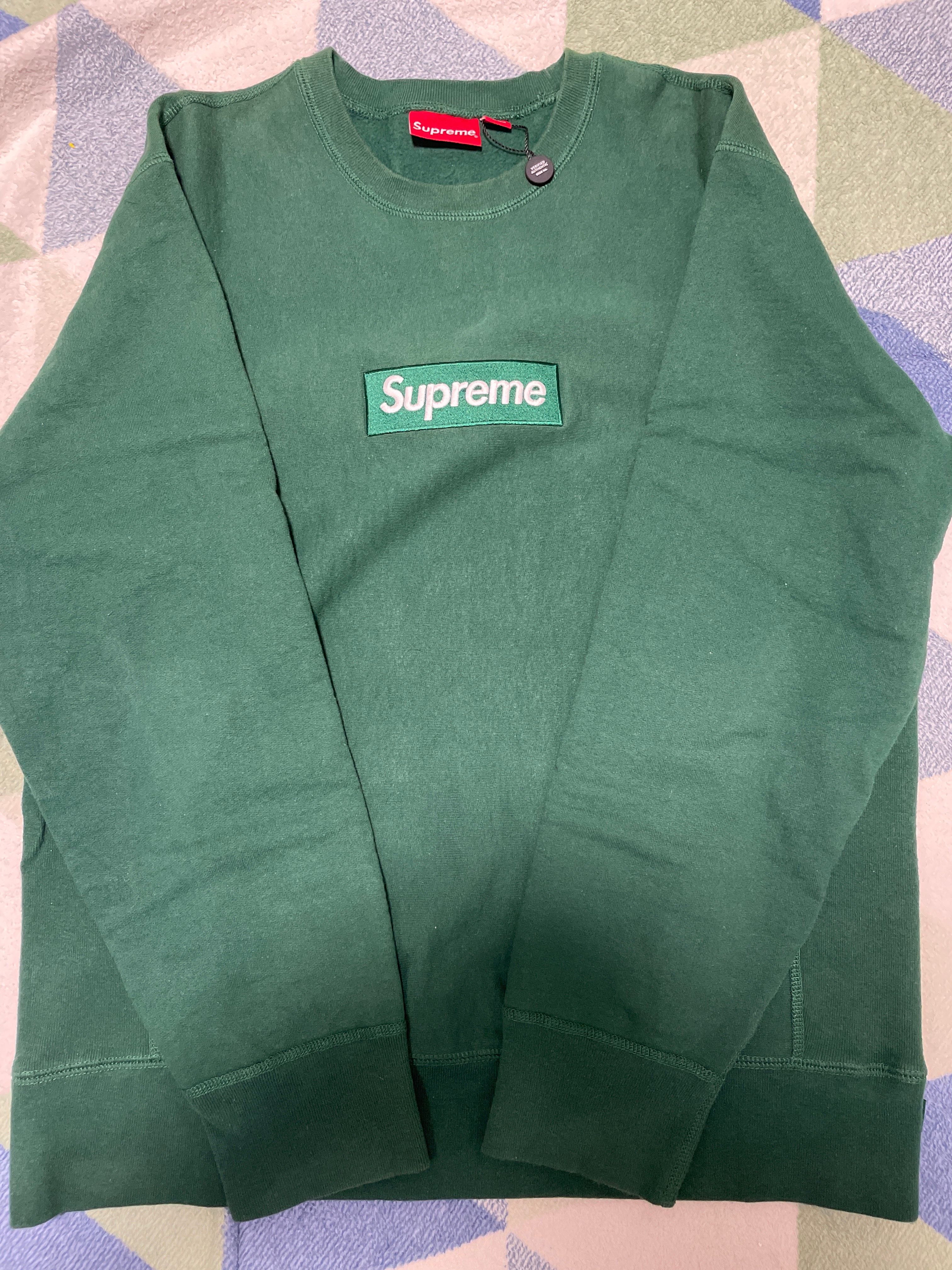 Supreme Box Logo Crewneck Sweatshirt "Green" (18FW)
