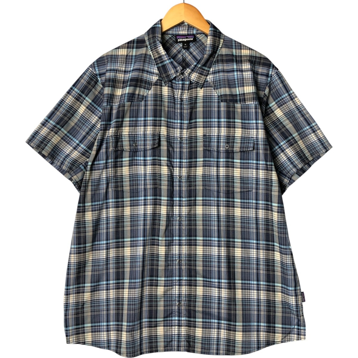 古着 パタゴニア Patagonia 54025SP18 チェック柄 半袖 ウエスタンシャツ メンズXL相当/eaa577571