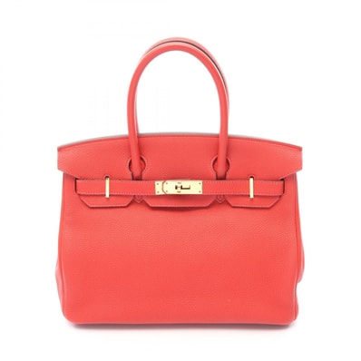 エルメス HERMES バーキン30 ルージュトマト ハンドバッグ バッグ トゴ トゴ K刻印(2025年製造) レディース レッド系 【中古】