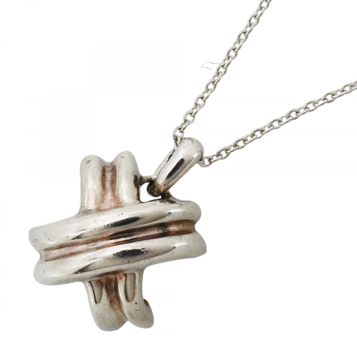 【6jdb0378】ティファニー ネックレス シグネチャー シルバー925【中古】レディース